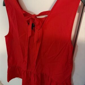Red Sleeveless Top